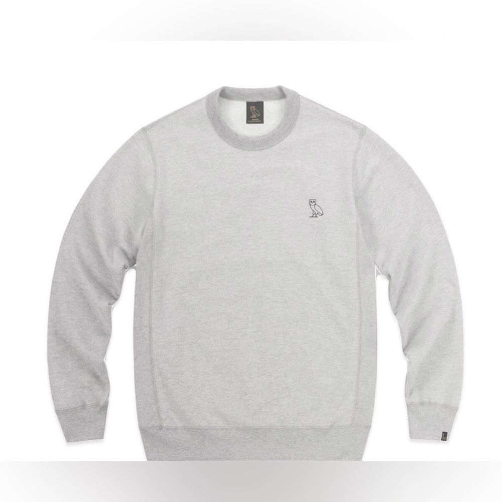 October's Very Own OVO Mid-Weight French Terry Crewneck Grey Sweatshirt